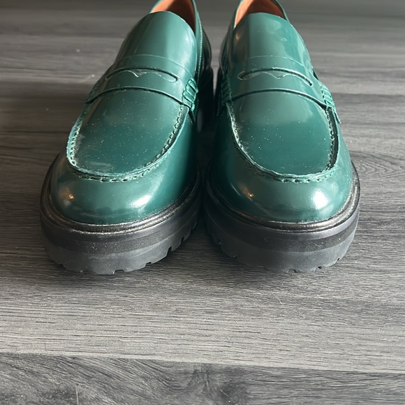 Reformation Agathea Chunky Loafer in Dark Fores - Picture 6 of 6